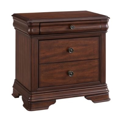 Phillipe 3 Drawer Nightstand w USB in Cherry Angle.jpg